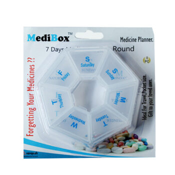 MediBox Round- 7 Days Pill Box