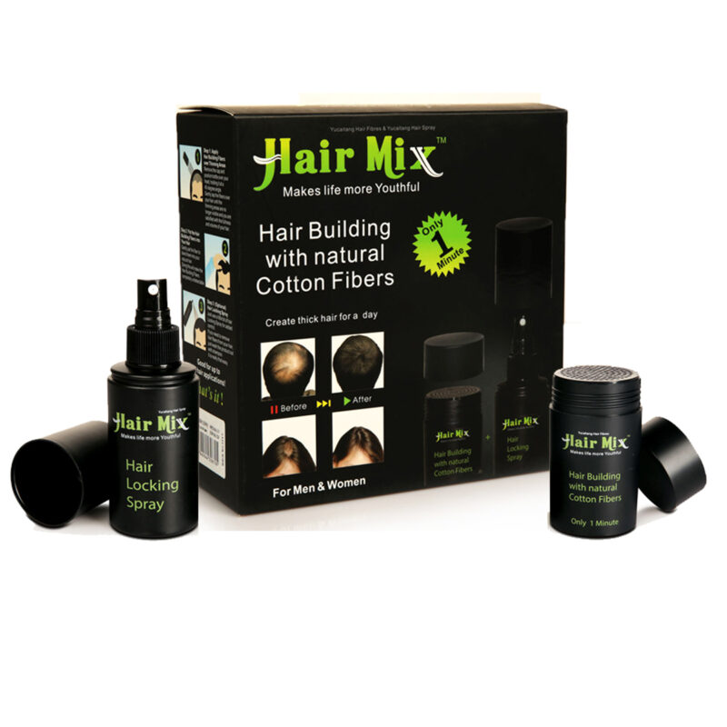 HairMix Hair Building Fiber with Hair Locking Spray