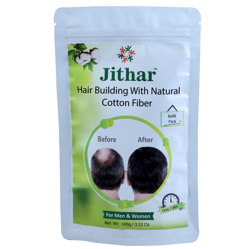 Jithar Women Fiber Light Brown Refill Pack 100g