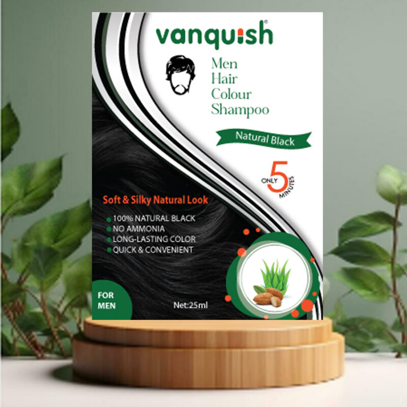 Vanquish Men Hair Color Shampoo - Image 2