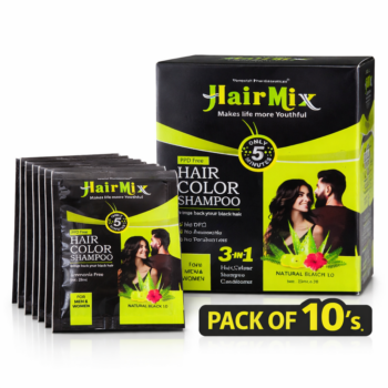 HairMix Hair Color Shampoo Pack of-10s